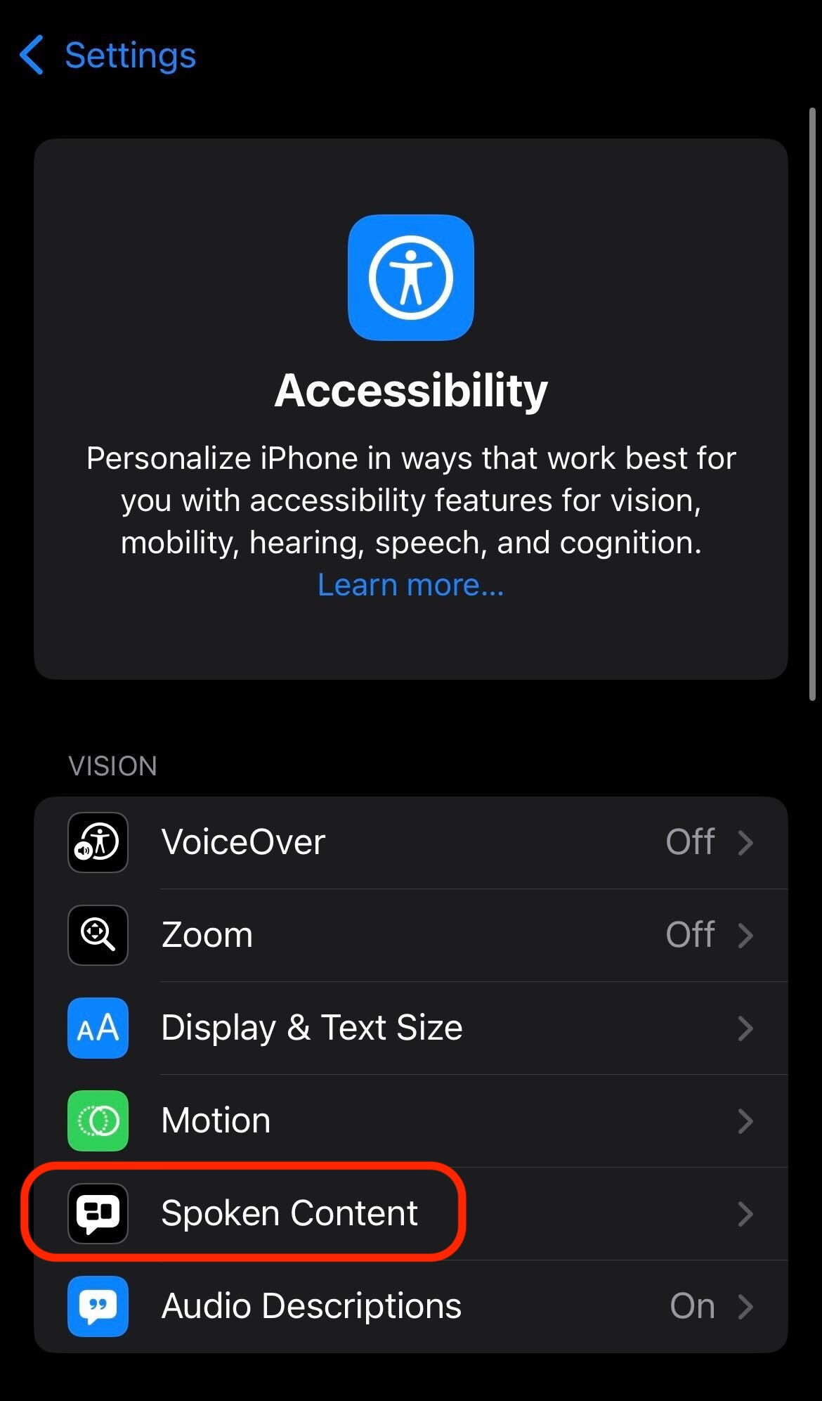 Text-to-Speech Support – COURSE NAME